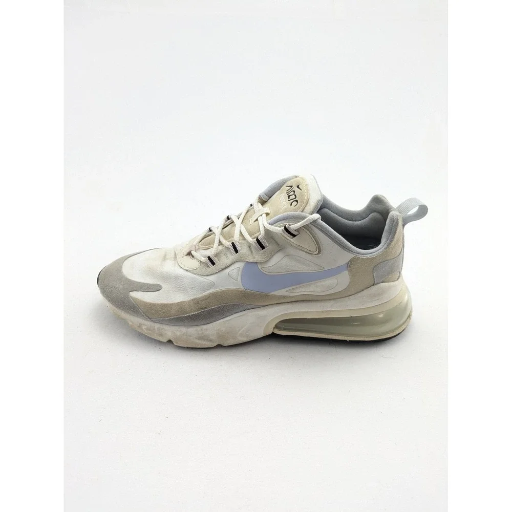 Womens Nike Air Max 270 React White Athletic Running Shoes CT1287-100 Size 9.5